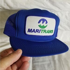 VINTAGE NEW TRUCKER HAT MARITRANS 1980S